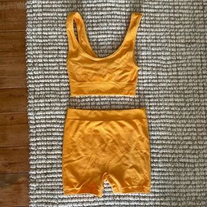 Zara Orange Terry Cloth Set